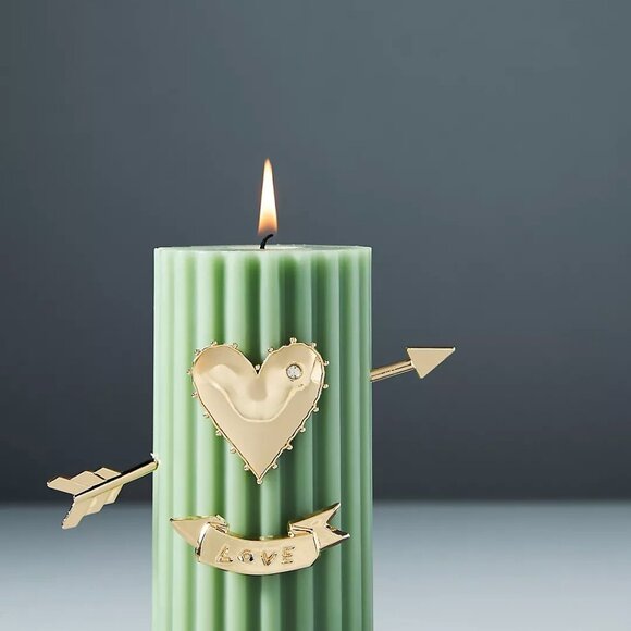 NWT! Heart Candle Charms by Anthropologie - Picture 2 of 5